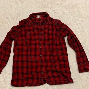 Duluth trading co red flannel button down
